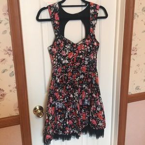 Free people Fit and Flare Floral Party Dress